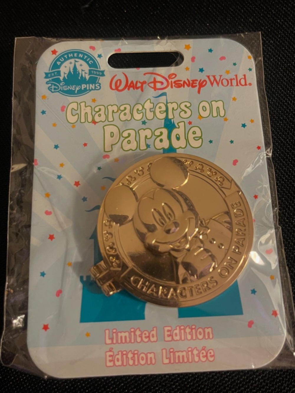 Disney Gold Characters on Parade Limited Edition Pin